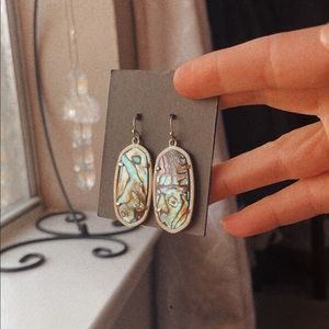 ✨ ELLE GOLD DROP EARRINGS IN ABALONE SHELL ✨